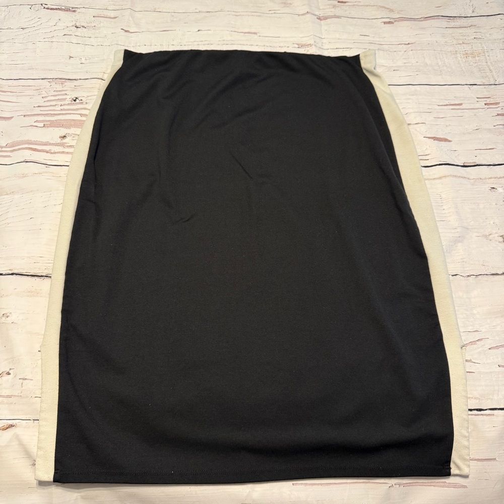 🖤 Mossimo Stretch Pencil Skirt – Black & Cream – Women’s XXL - Picture 3 of 7